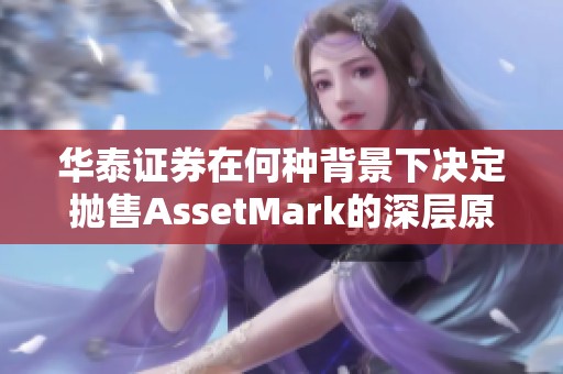 华泰证券在何种背景下决定抛售AssetMark的深层原因解析