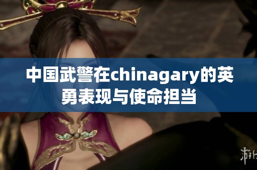 中国武警在chinagary的英勇表现与使命担当