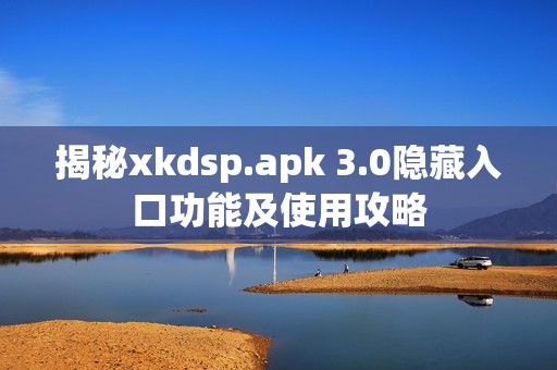 揭秘xkdsp.apk 3.0隐藏入口功能及使用攻略