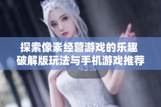 探索像素经营游戏的乐趣 破解版玩法与手机游戏推荐