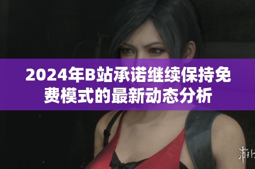 2024年B站承诺继续保持免费模式的最新动态分析