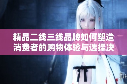 精品二线三线品牌如何塑造消费者的购物体验与选择决策
