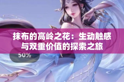 抹布的高岭之花：生动触感与双重价值的探索之旅