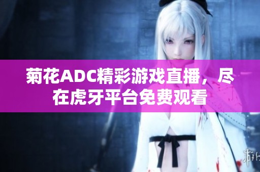 菊花ADC精彩游戏直播，尽在虎牙平台免费观看