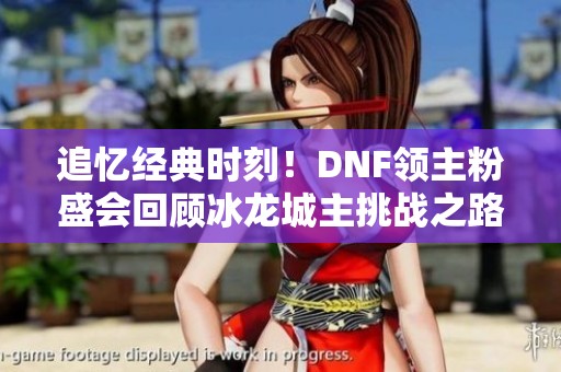 追忆经典时刻！DNF领主粉盛会回顾冰龙城主挑战之路