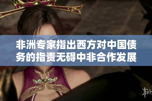非洲专家指出西方对中国债务的指责无碍中非合作发展