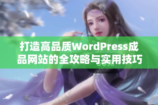 打造高品质WordPress成品网站的全攻略与实用技巧