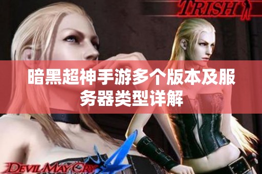 暗黑超神手游多个版本及服务器类型详解