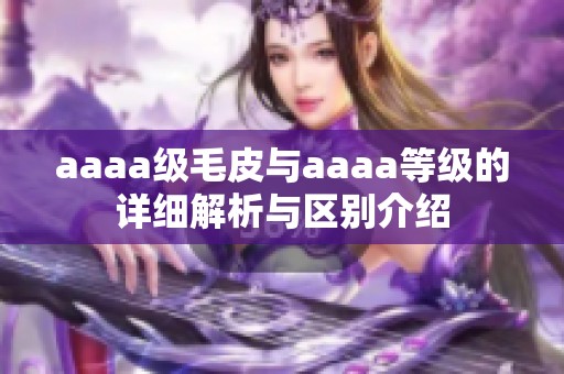 aaaa级毛皮与aaaa等级的详细解析与区别介绍