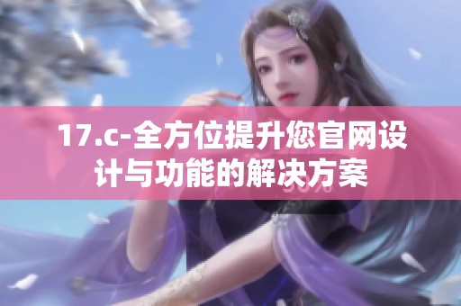 17.c-全方位提升您官网设计与功能的解决方案