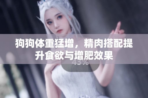 狗狗体重猛增，精肉搭配提升食欲与增肥效果