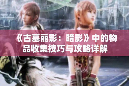 《古墓丽影：暗影》中的物品收集技巧与攻略详解