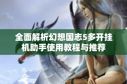 全面解析幻想国志5多开挂机助手使用教程与推荐