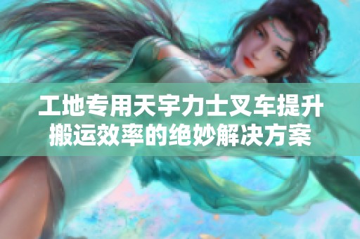 工地专用天宇力士叉车提升搬运效率的绝妙解决方案