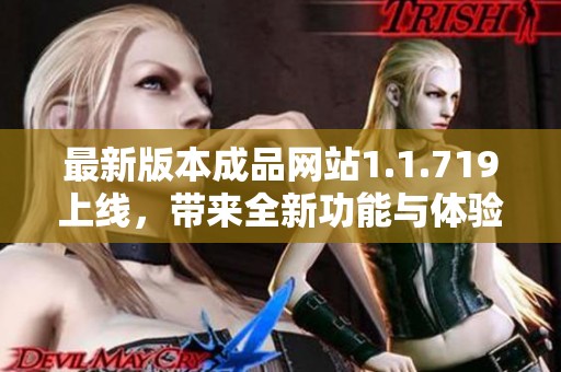 最新版本成品网站1.1.719上线，带来全新功能与体验