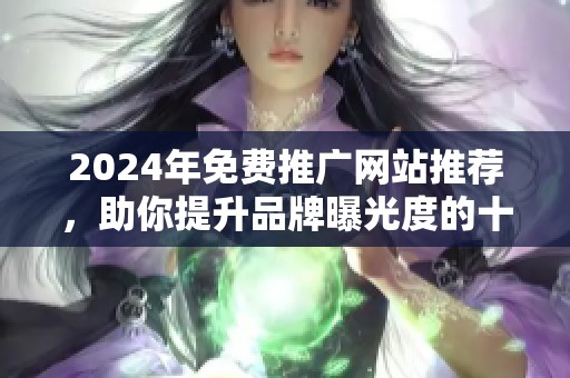 2024年免费推广网站推荐，助你提升品牌曝光度的十大途径