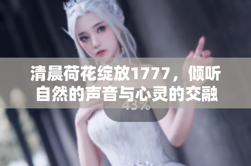 清晨荷花绽放1777，倾听自然的声音与心灵的交融