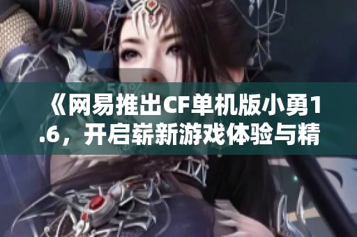 《网易推出CF单机版小勇1.6，开启崭新游戏体验与精彩冒险》