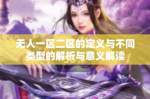 无人一区二区的定义与不同类型的解析与意义解读