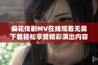 麻花传剧MV在线观看无需下载轻松享受精彩演出内容