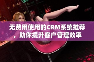 无费用使用的CRM系统推荐，助你提升客户管理效率