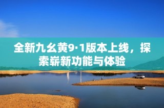全新九幺黄9·1版本上线，探索崭新功能与体验