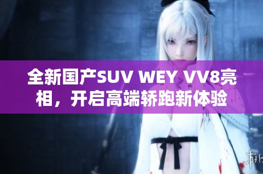 全新国产SUV WEY VV8亮相，开启高端轿跑新体验