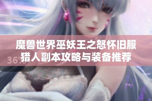 魔兽世界巫妖王之怒怀旧服猎人副本攻略与装备推荐