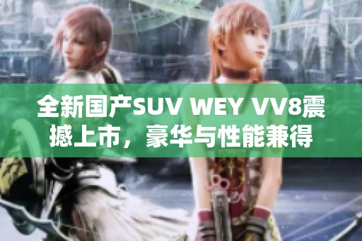 全新国产SUV WEY VV8震撼上市，豪华与性能兼得