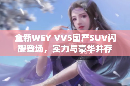 全新WEY VV5国产SUV闪耀登场，实力与豪华并存