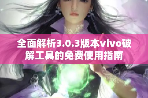 全面解析3.0.3版本vivo破解工具的免费使用指南