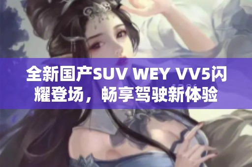 全新国产SUV WEY VV5闪耀登场，畅享驾驶新体验