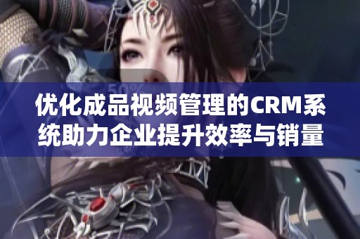 优化成品视频管理的CRM系统助力企业提升效率与销量